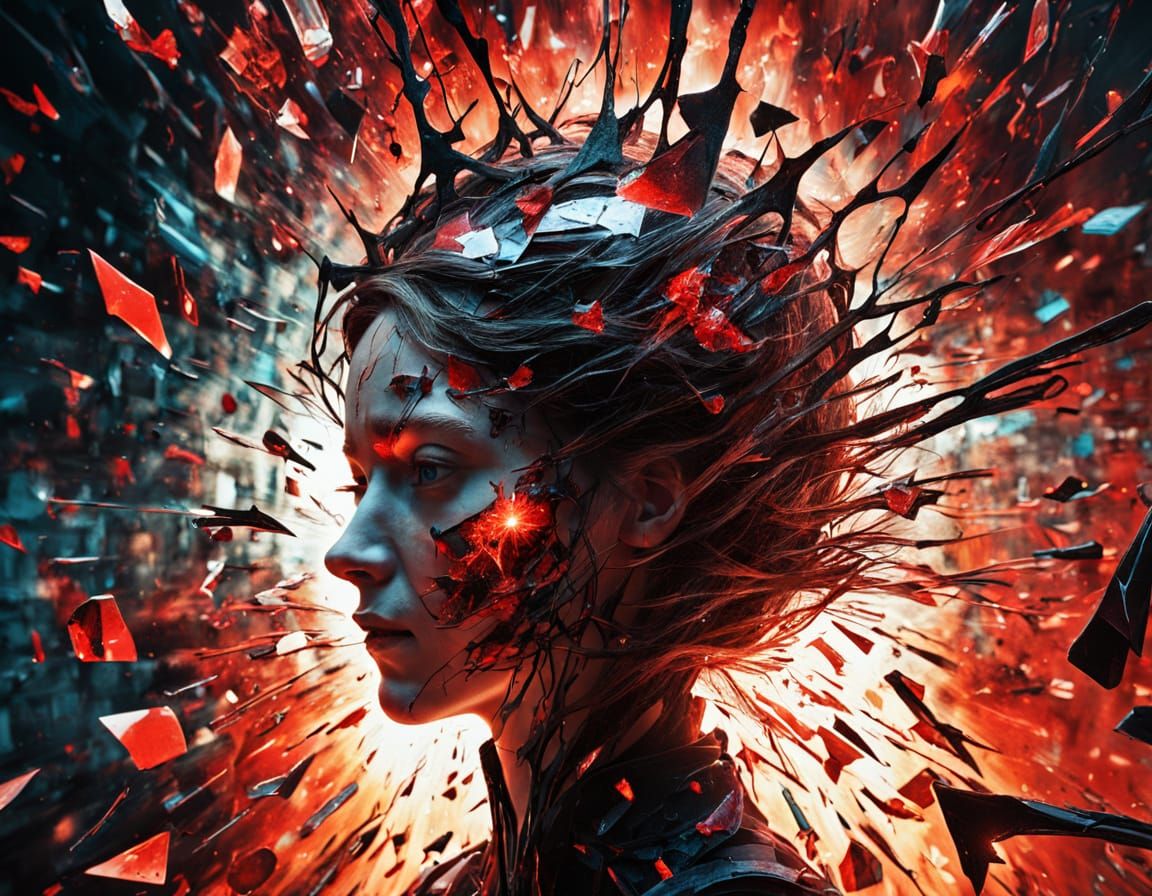 Fragmented Mind: Surrealist Concussion Art