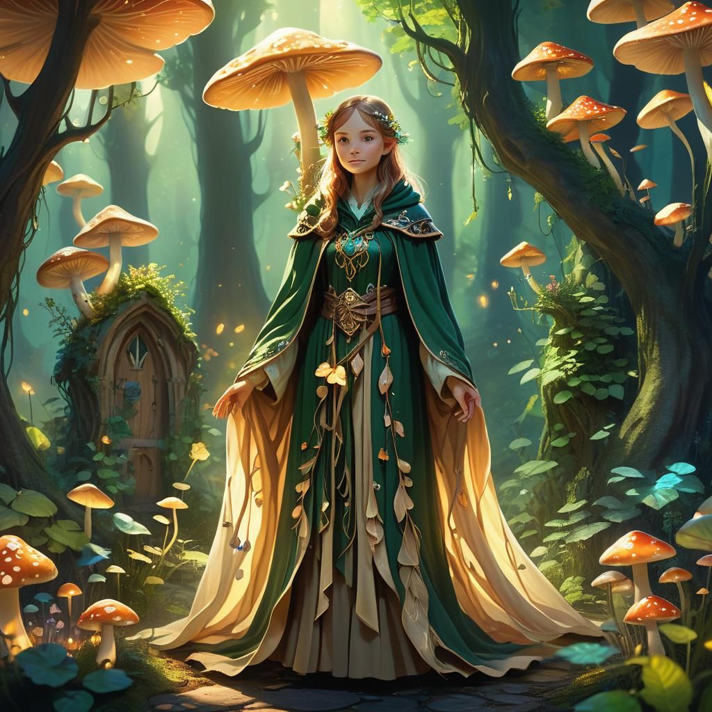 Fairy Teacher in Enchanted Forest Concept Art