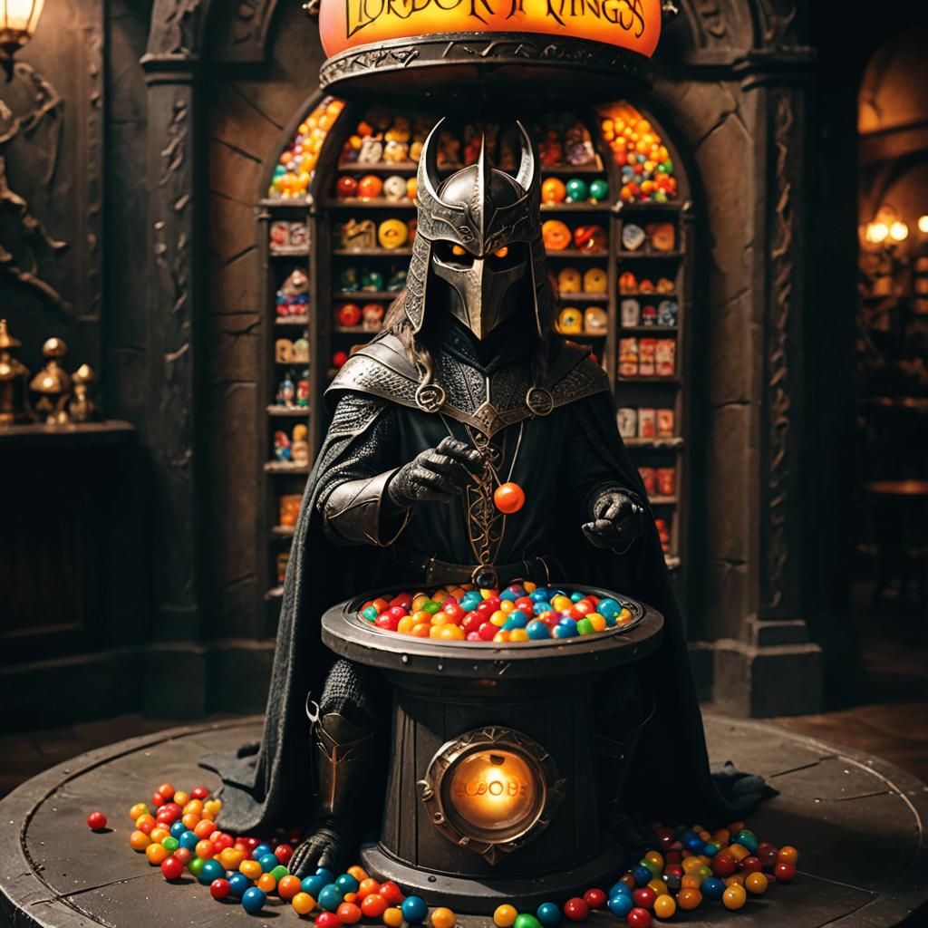 Sauron and the Gumball Ring: Cinematic Still