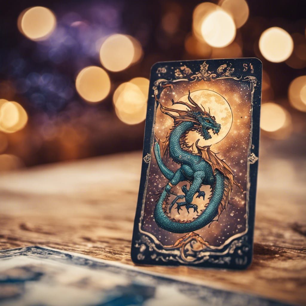 Zodiac Sign Scorpio Dragon Tarot Card