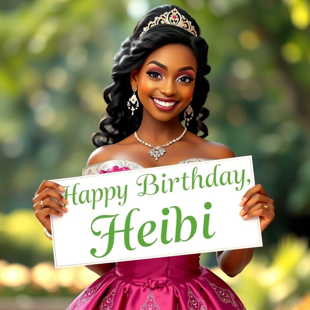 "Happy Birthday, Heidi”