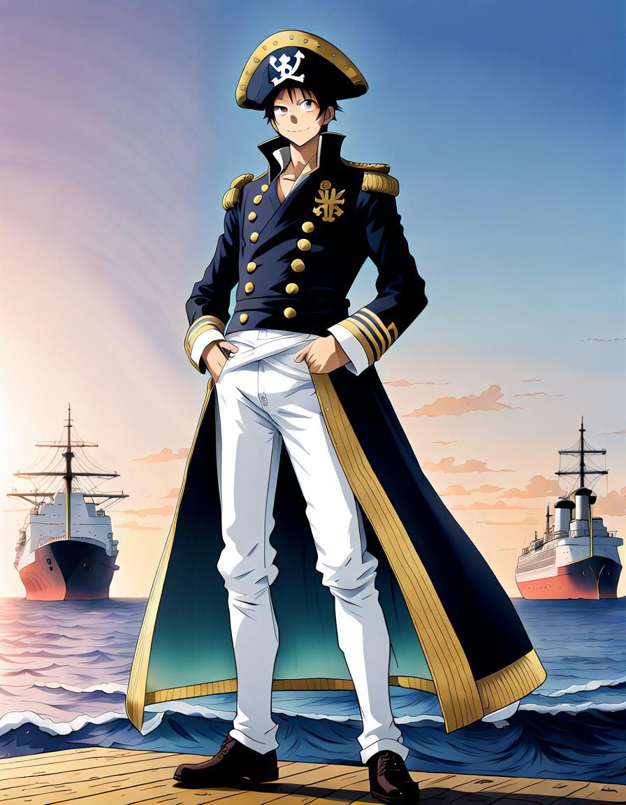 Saint-Nazaire in One Piece Anime Style