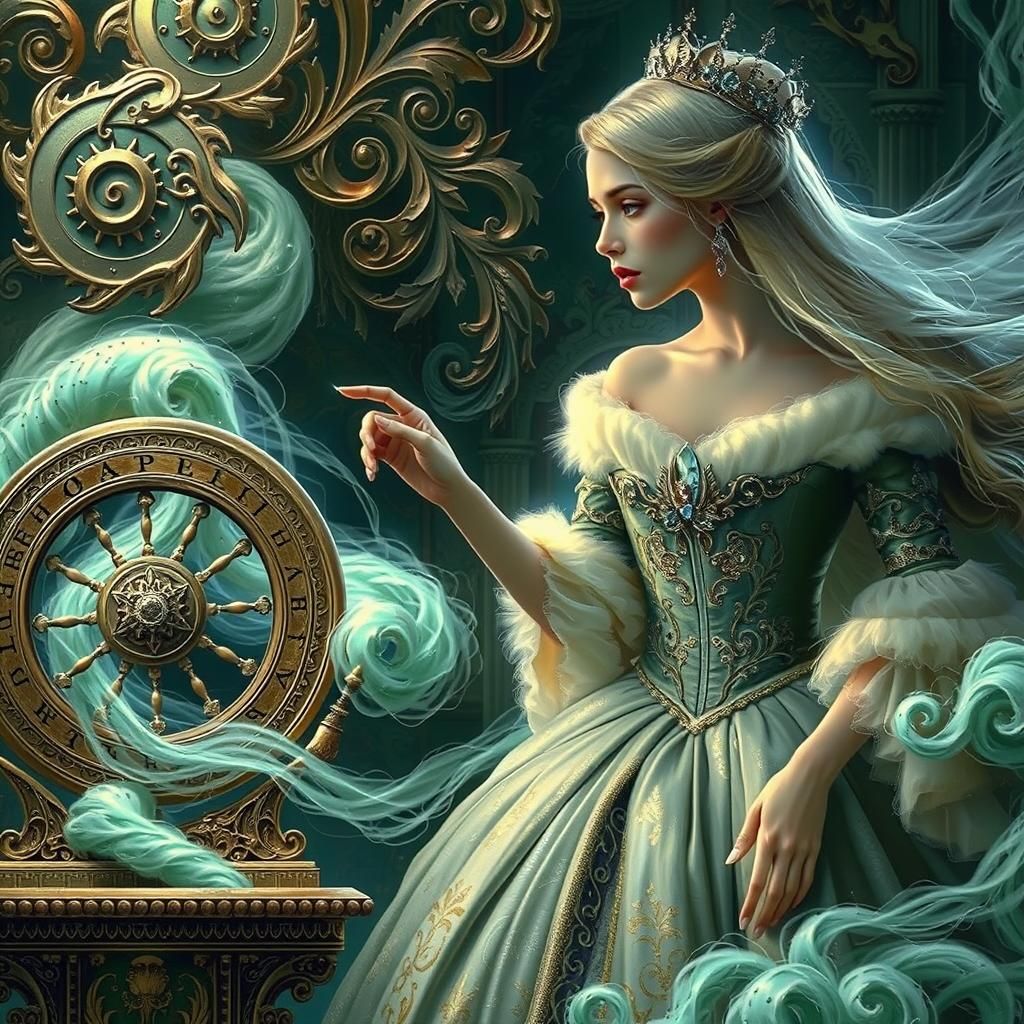 Princess Aurora and the Cursed Spinning Wheel