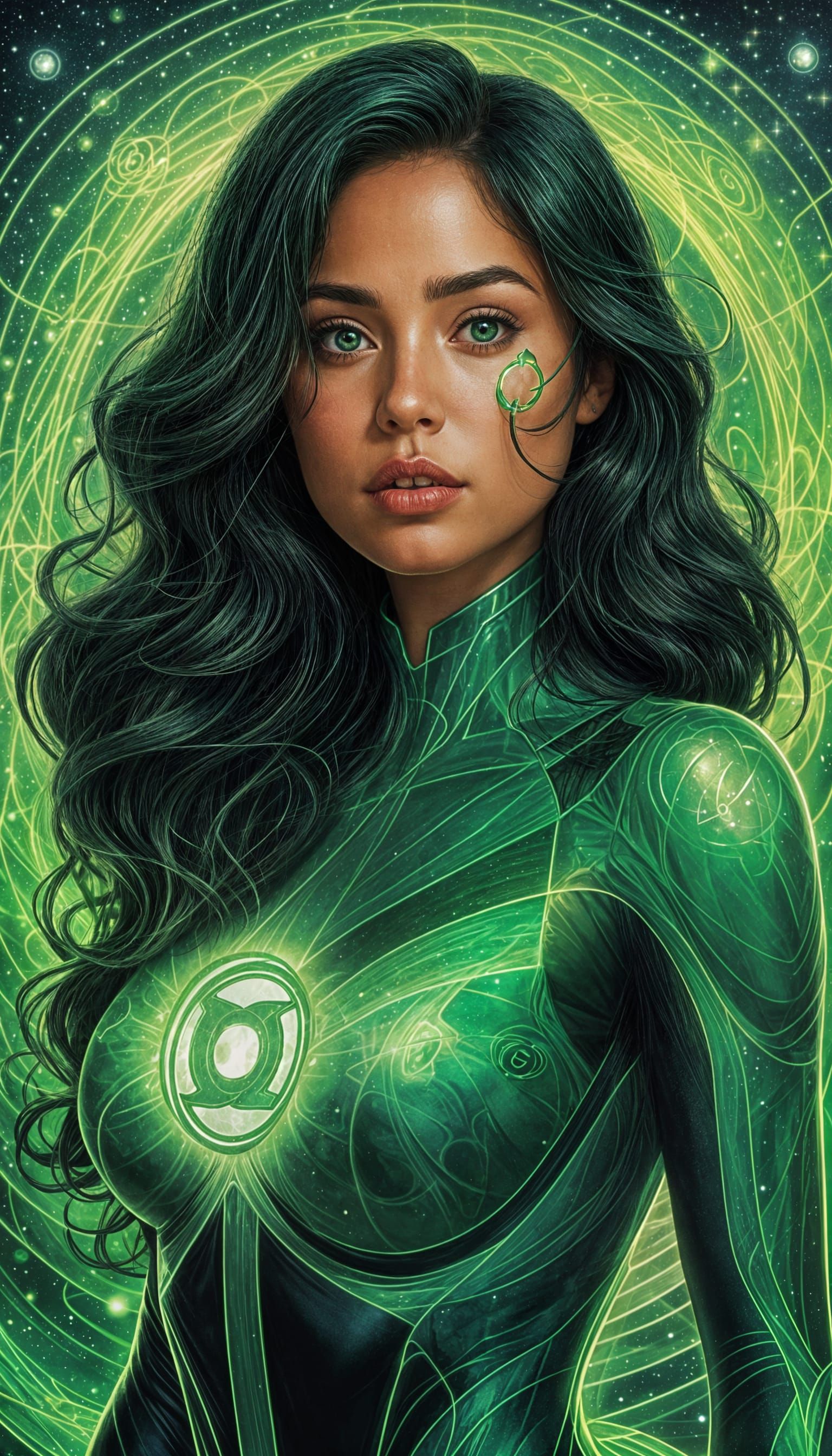 Jessica Cruz: Green Lantern in Astral Cosmic Art