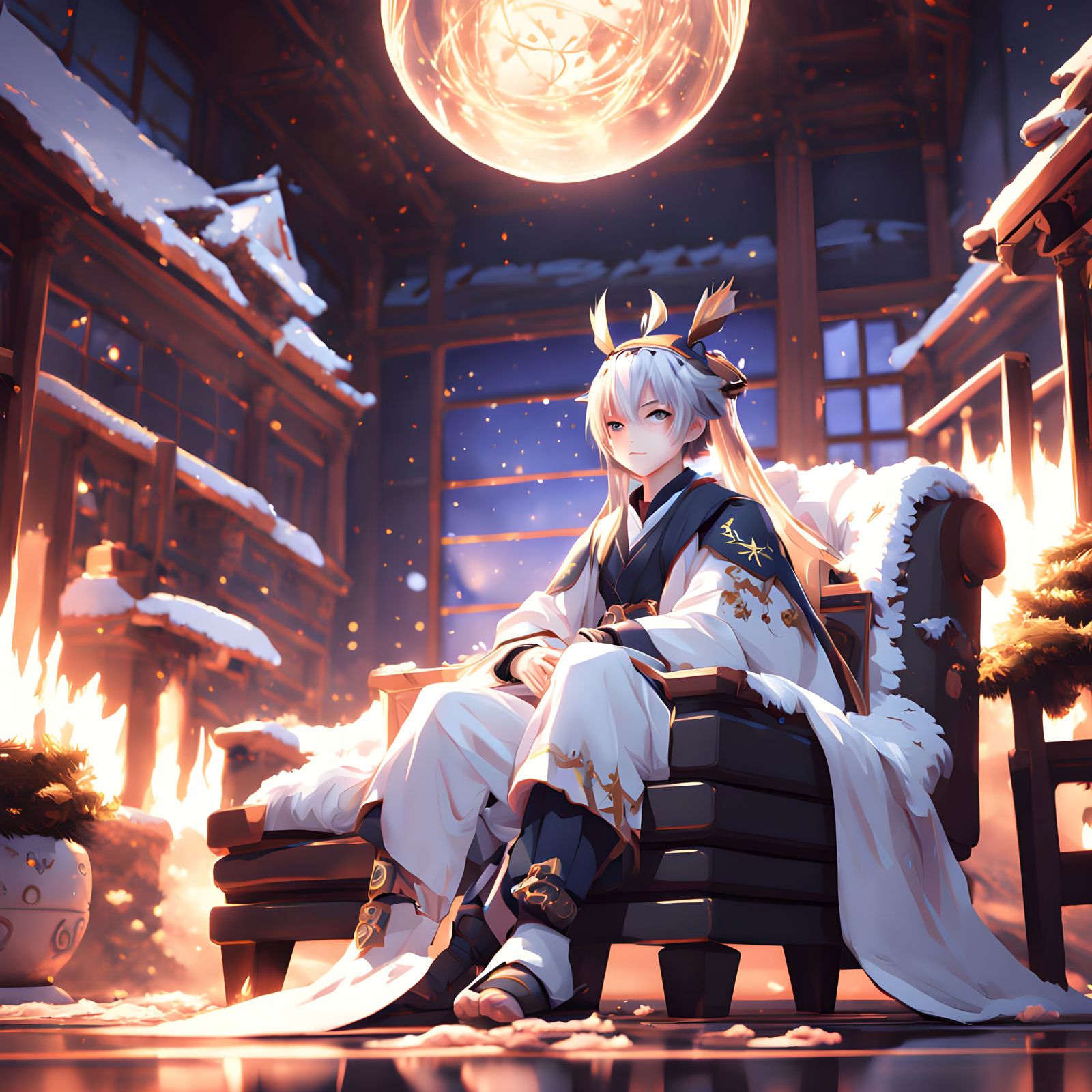 Trans Man Relaxing, 3D Anime Art