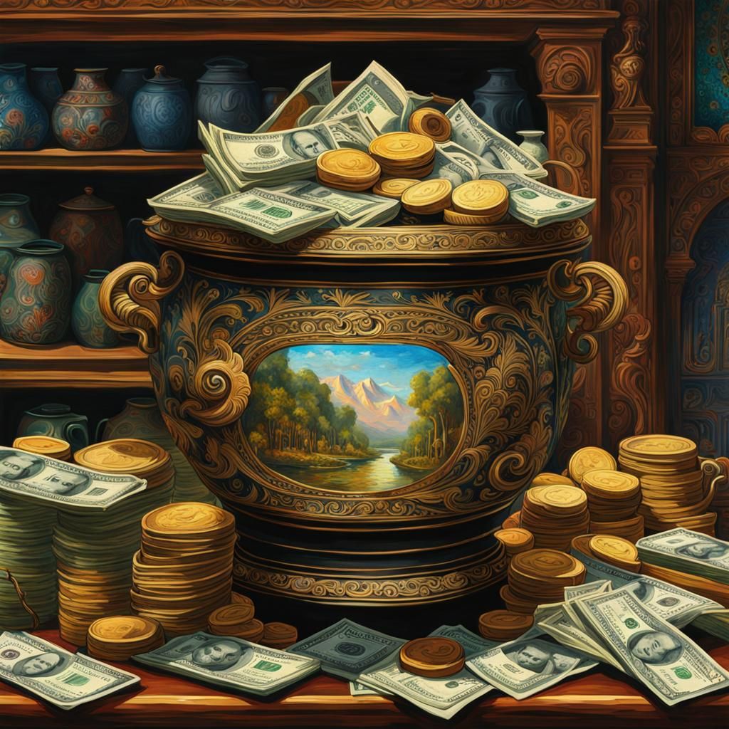 Money (( cash )) Pot