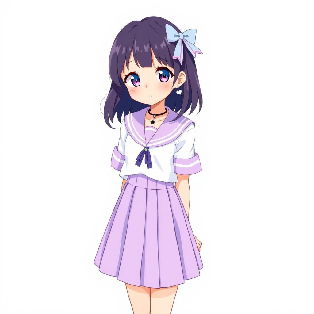 Sailor Girl in Pastel Dreams