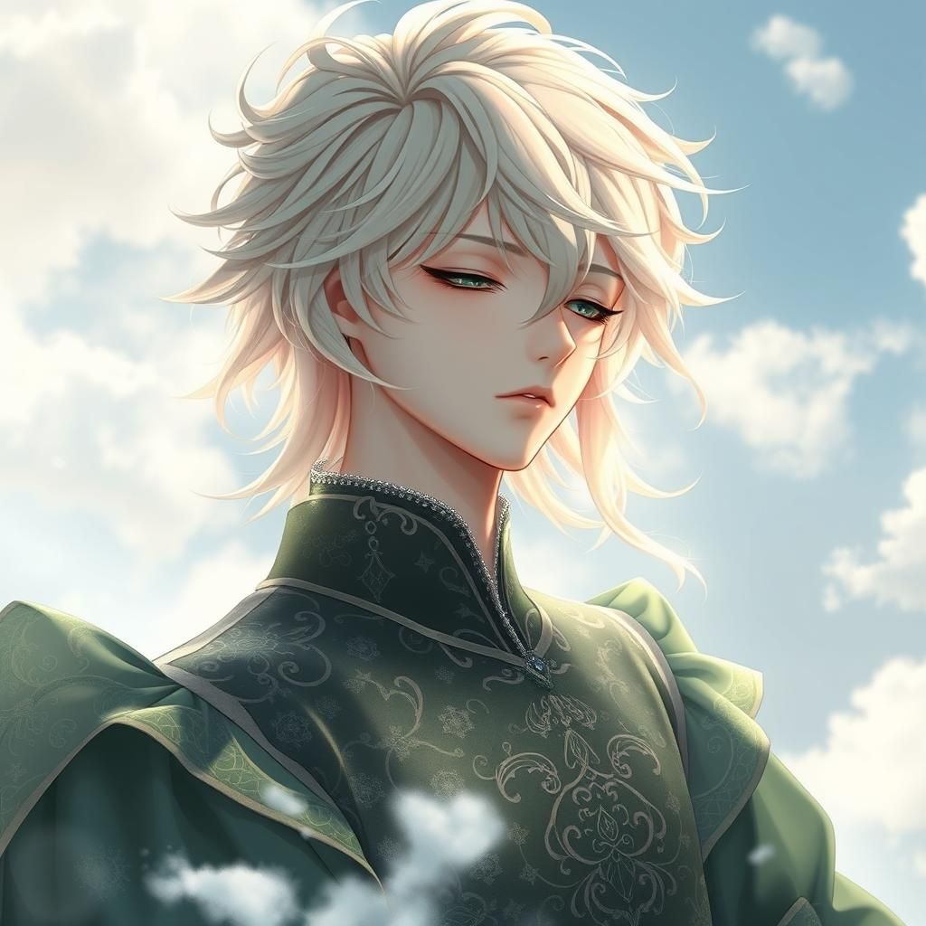 Ethereal Cloud Sylph in 3D Anime Art