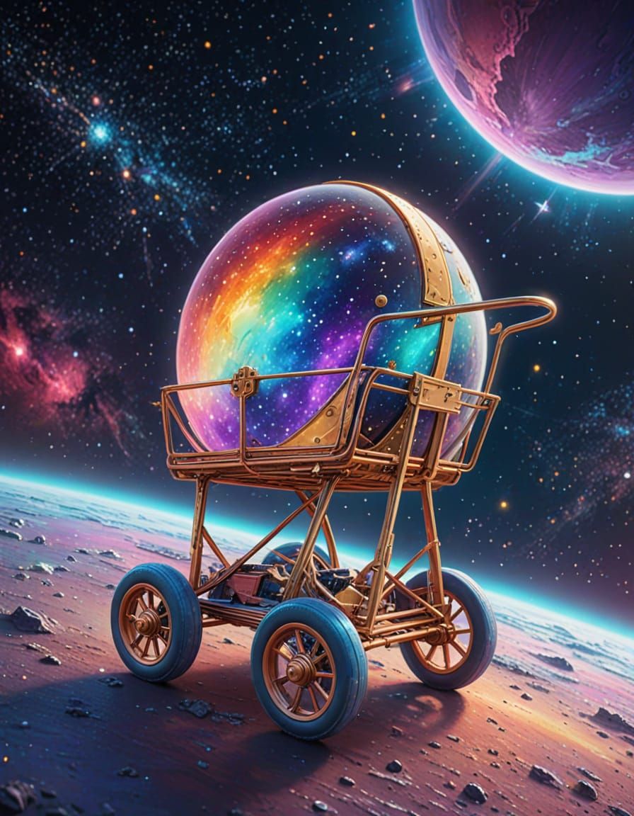 Celestial Cart Concept Art in Space