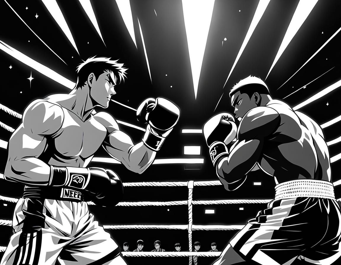 Anime-Style Boxing Match Storyboard