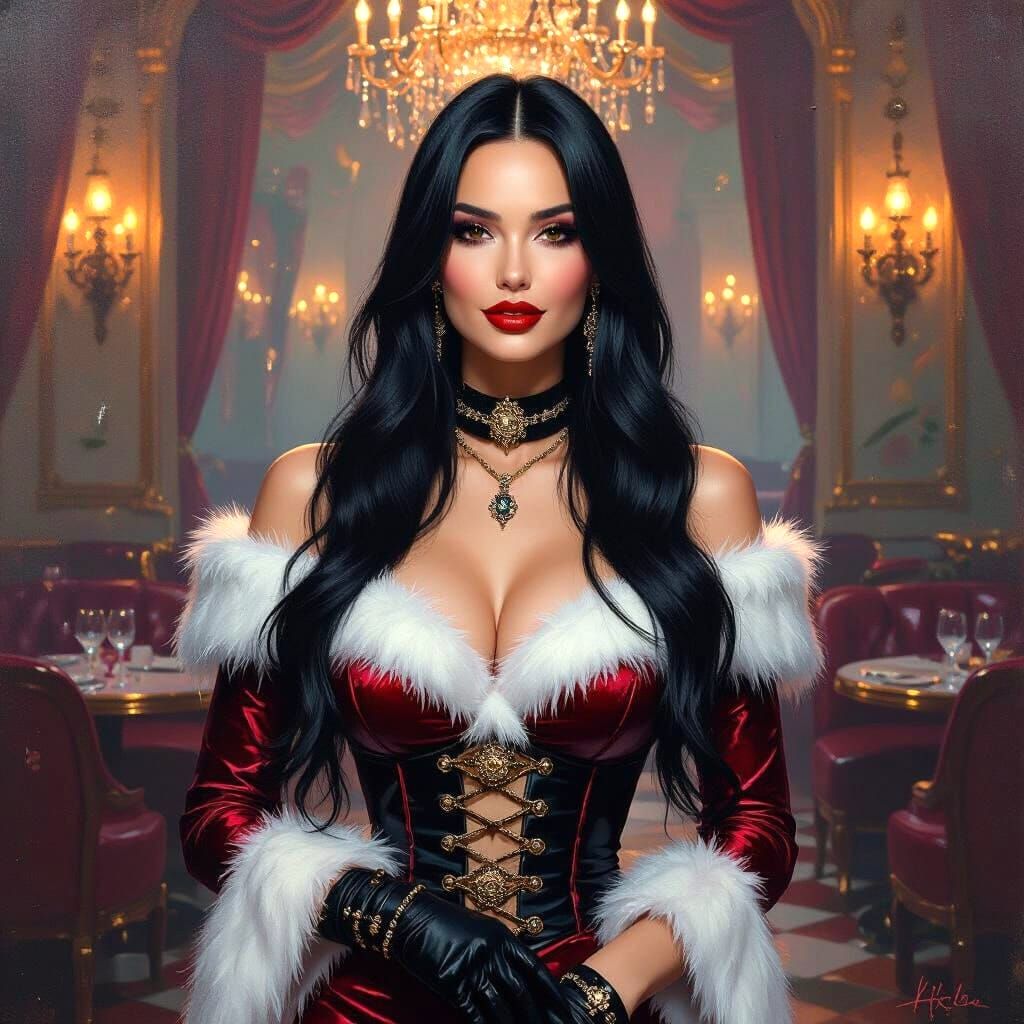 Charming Timeless Beauty in Pastel Goth Style