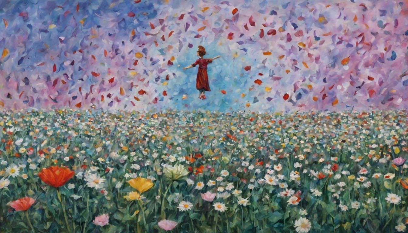 Fée Féerique in Whimsical Garden with Pastel Robe