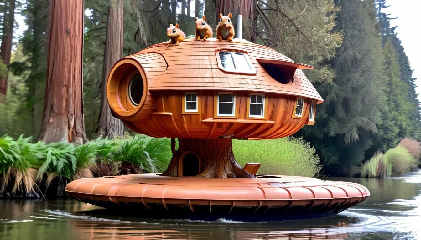 Redwood Squirrel Treehouse Hovercraft