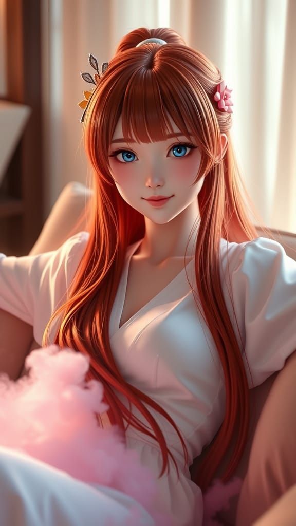 Genshin Impact's Yae Miko in Delicate Watercolor Style