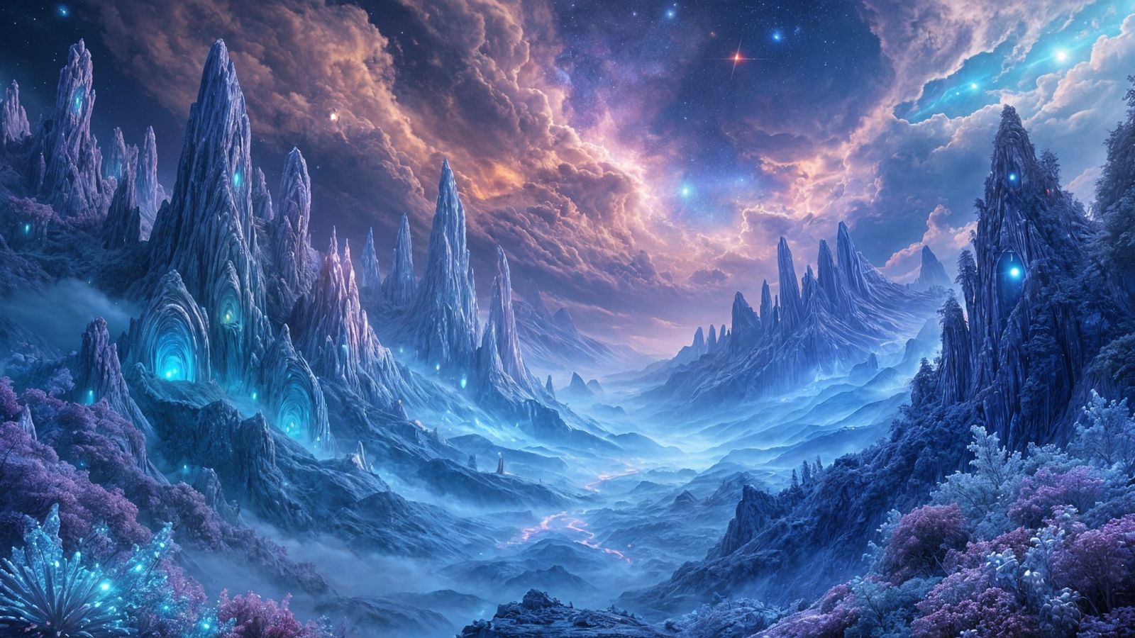 Ethereal Alien World: A Celestial Masterpiece
