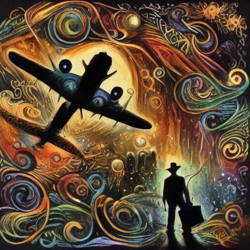 Lunar Biodome: Astronauts Tend Flowers in Knotwork Style