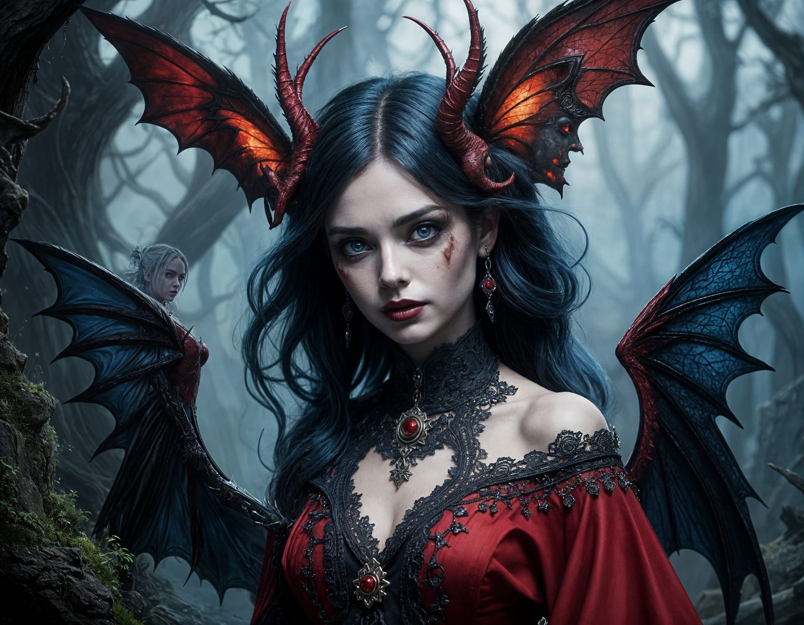 Gothic Lilith Smurfette Blends Menace with Whimsy