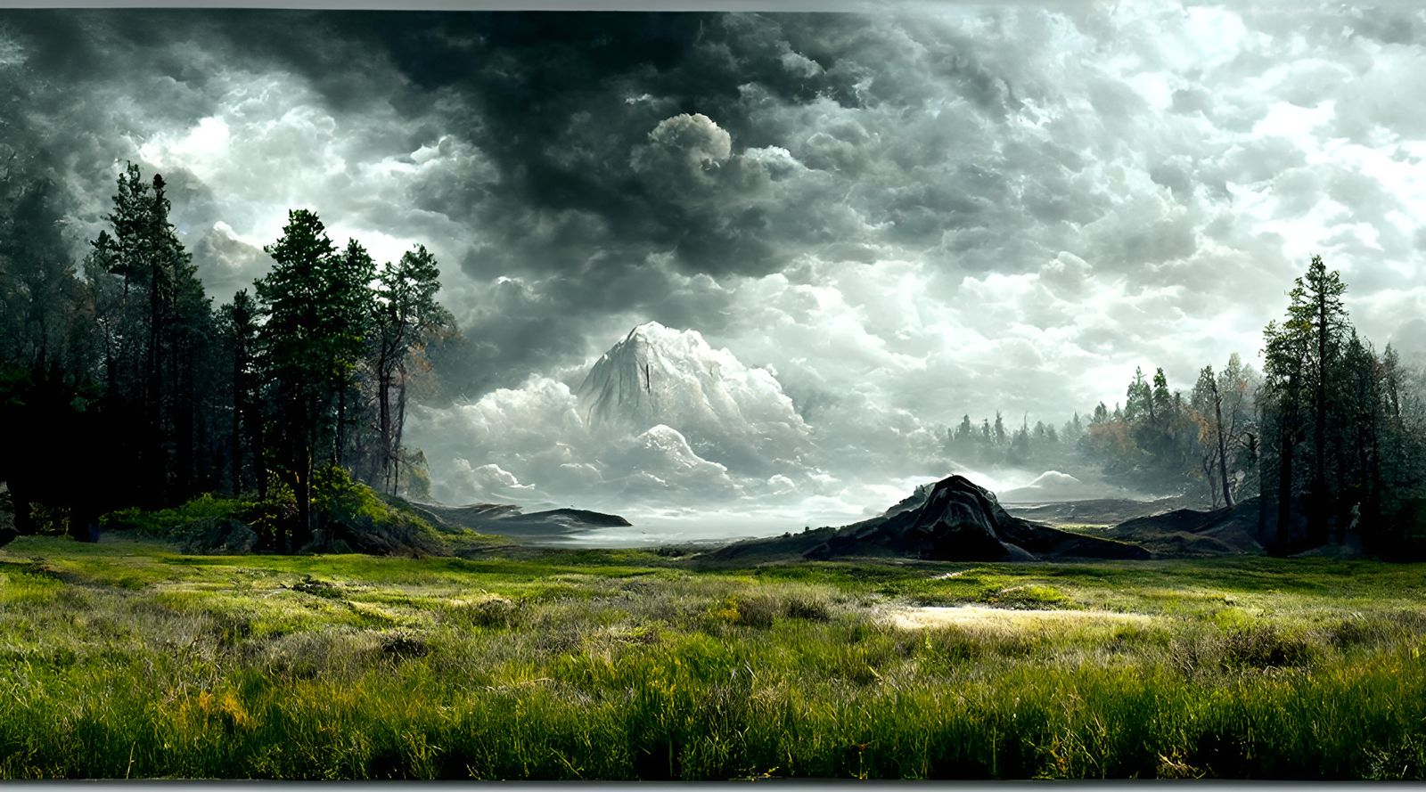 Ominous Landscape Vista Photography in 16K Resolution