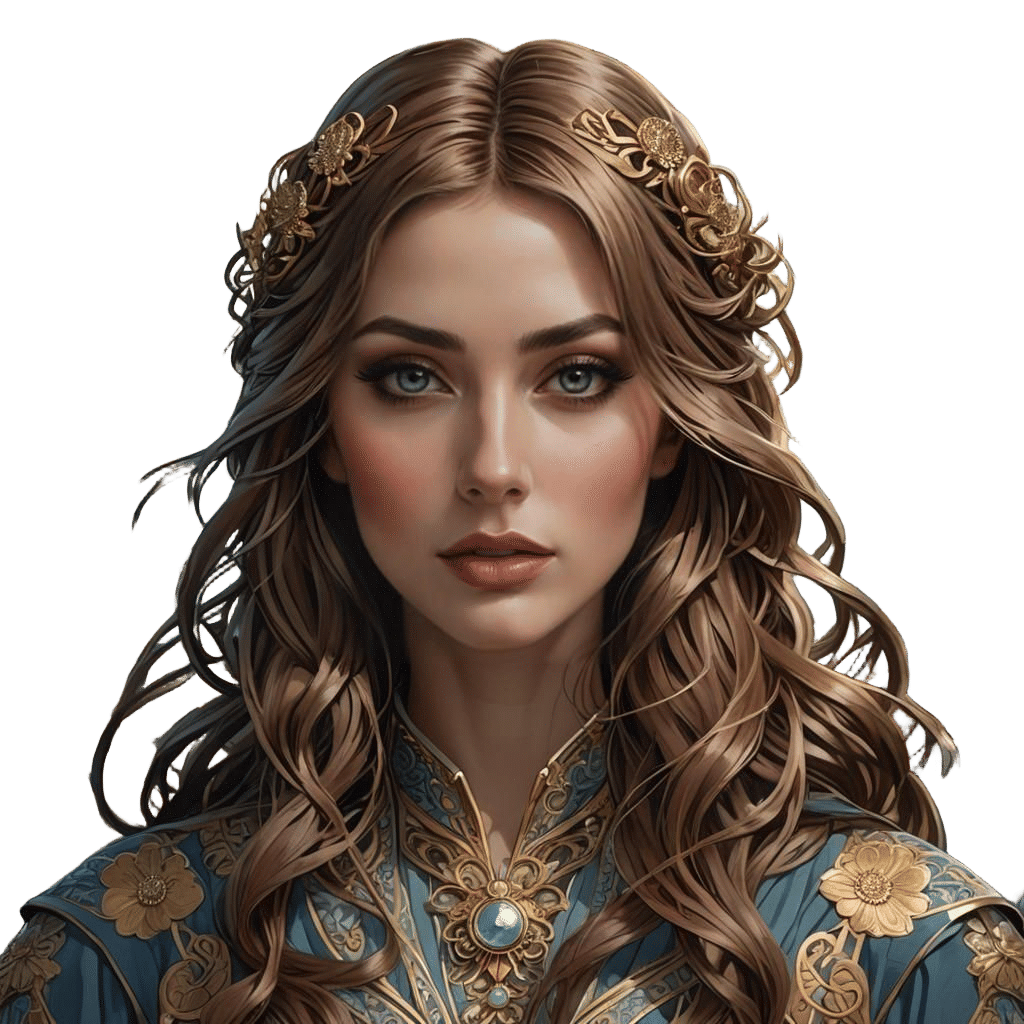 Elegant Portrait Exuding Calm and Competence