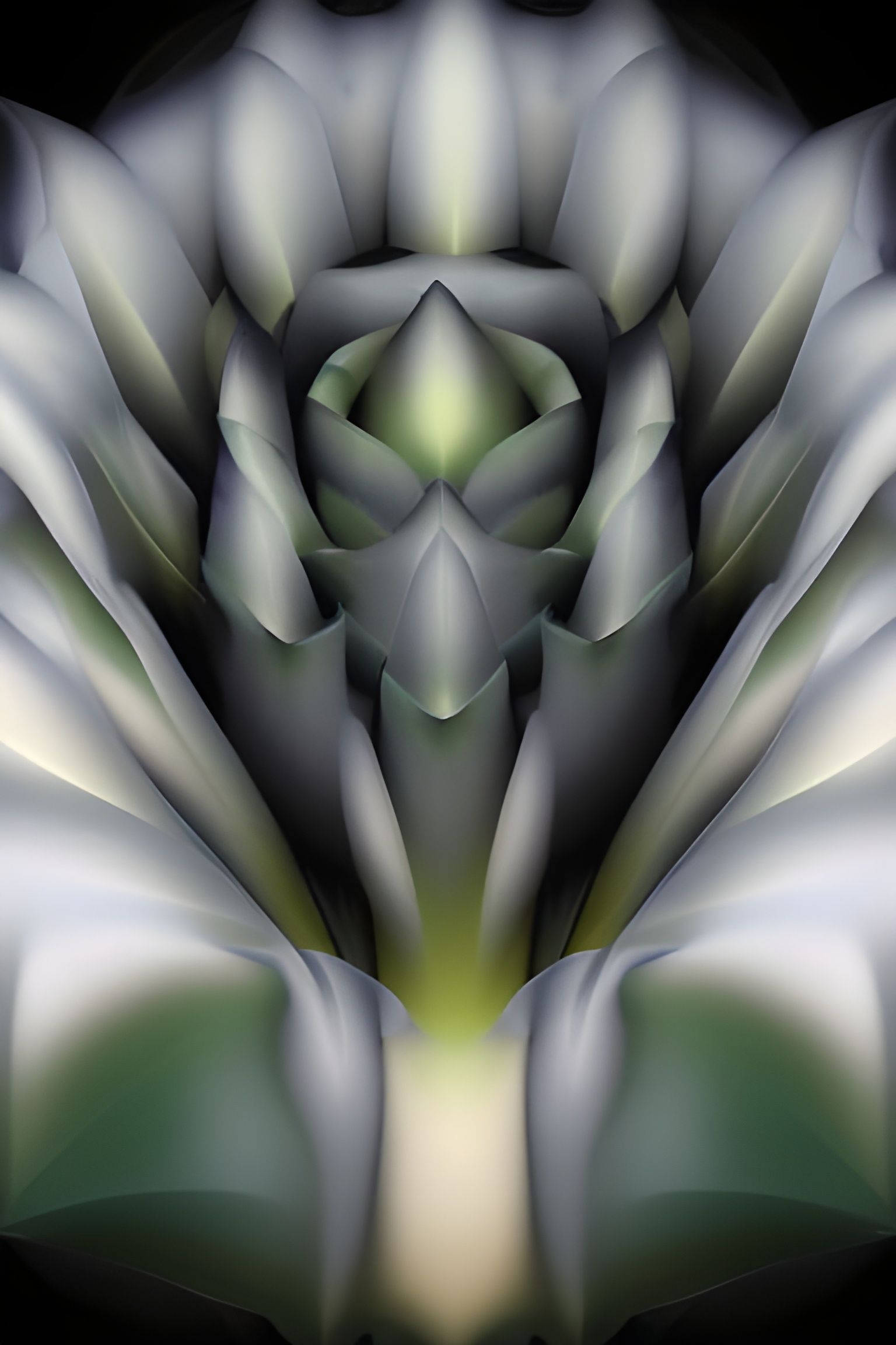 Cactus Greenman in Textured Encaustic Style