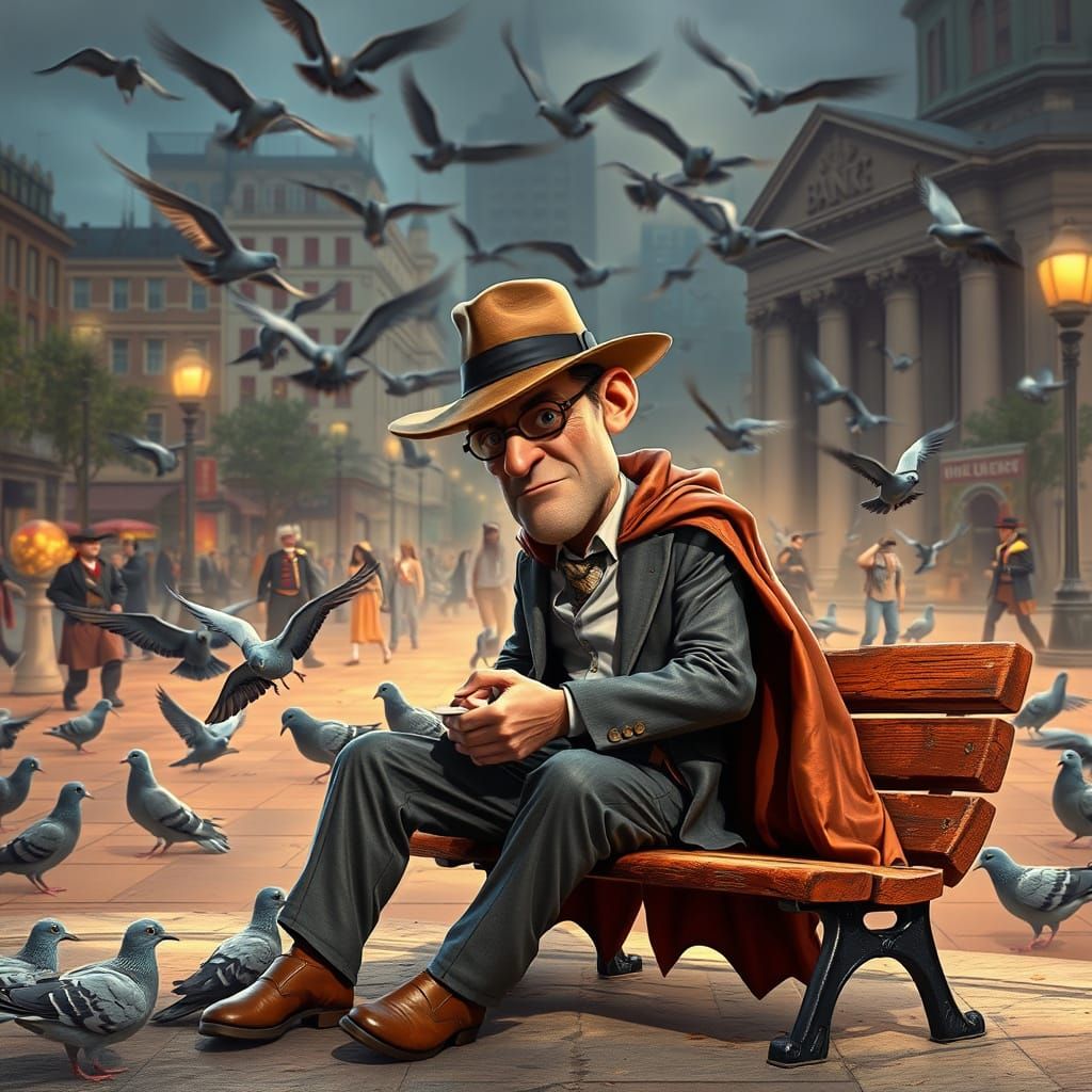 Humorous Pixar Parody: Failed Hero's Pigeon Lunch