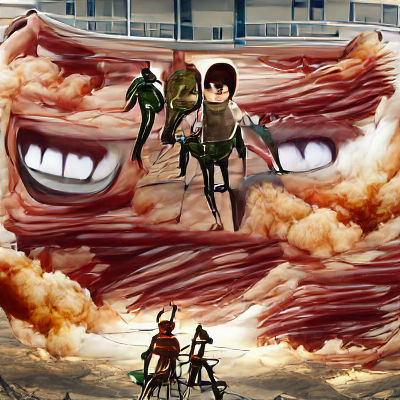 Colossal Titan Attack on Humanity
