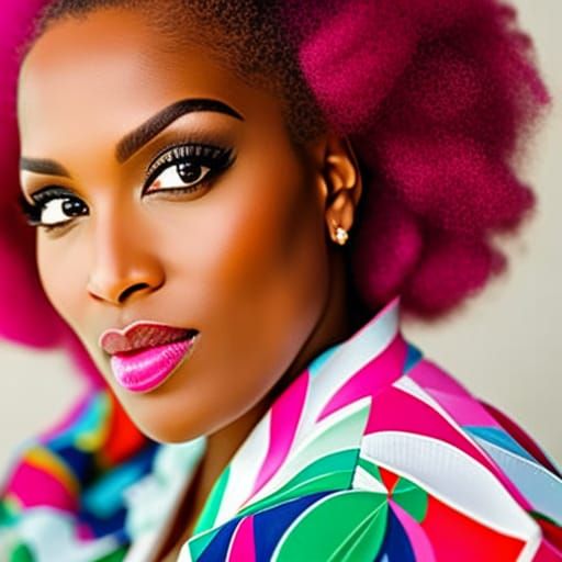 "Amanda" (2) - Retro 80s/Fashion Inspired Art