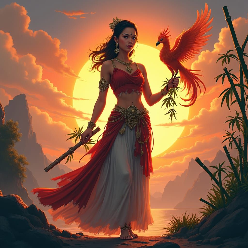 Goddess of Resilience in Filipino Fantasy Art