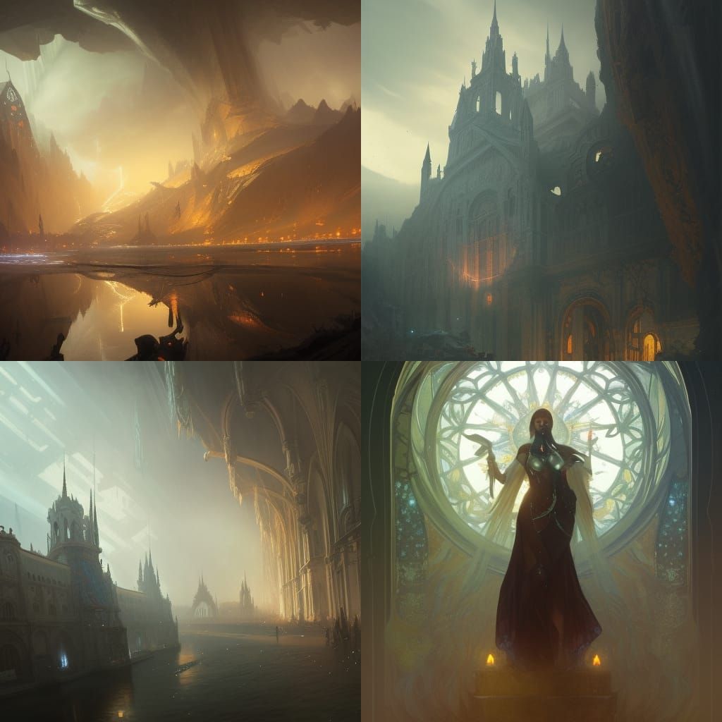 Magna Angemon Dark Fantasy Concept Art