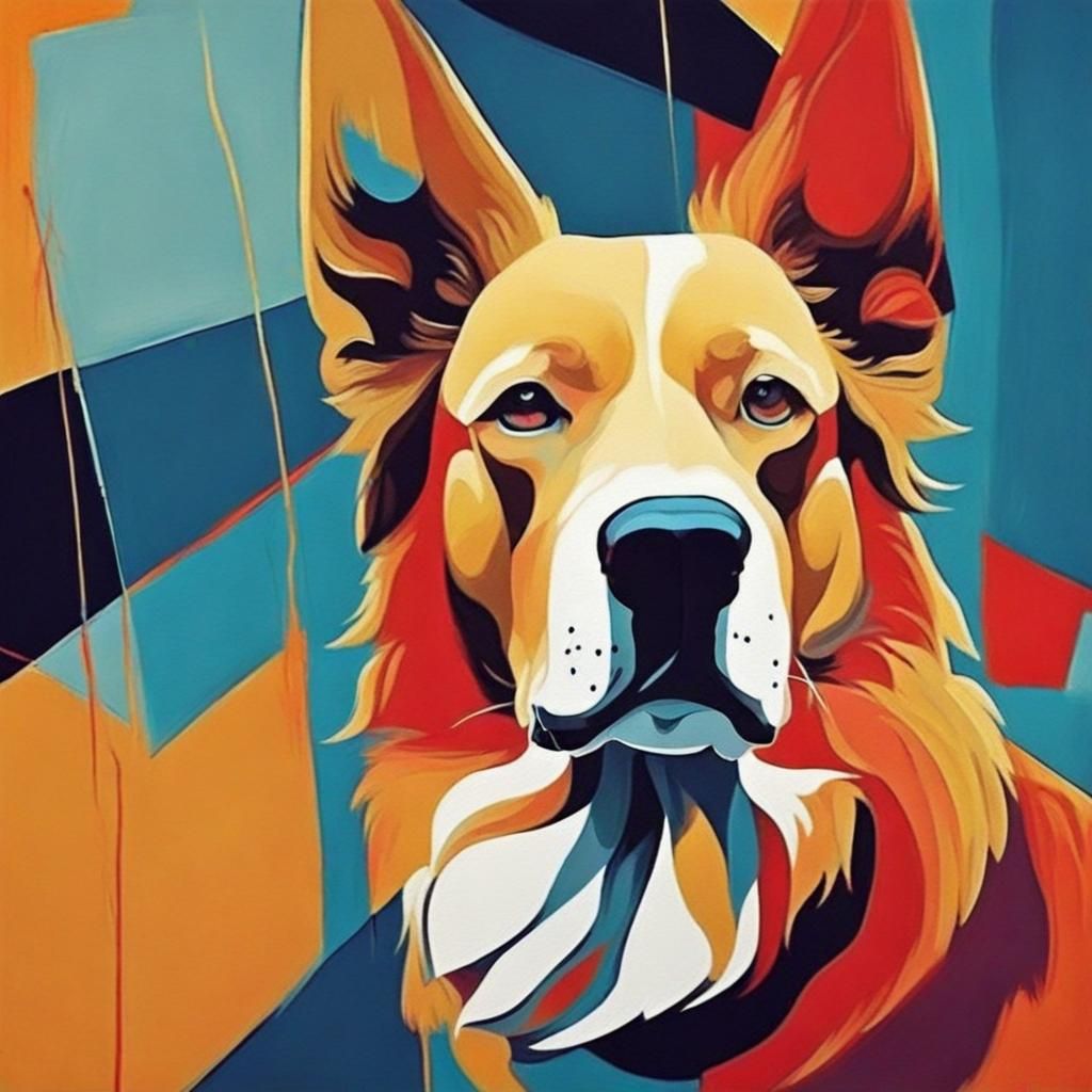 Dogs Are Gods: An Abstract Art Piece