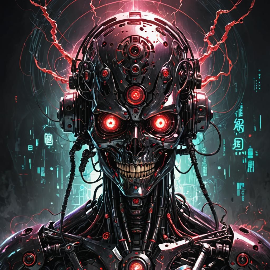 Abstract Image of a Possessed AI Entity