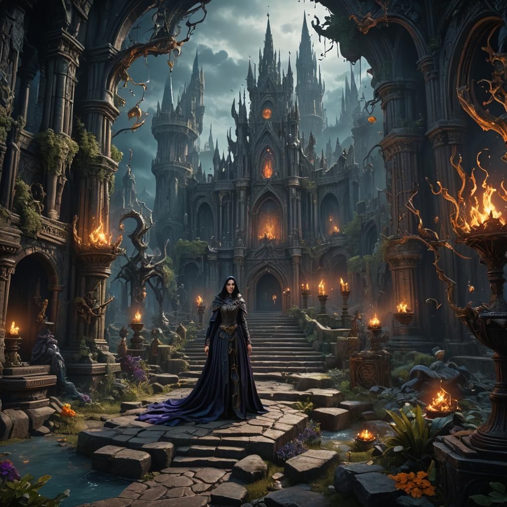 Morgana's Dark Incantations: Fantasy Concept Art
