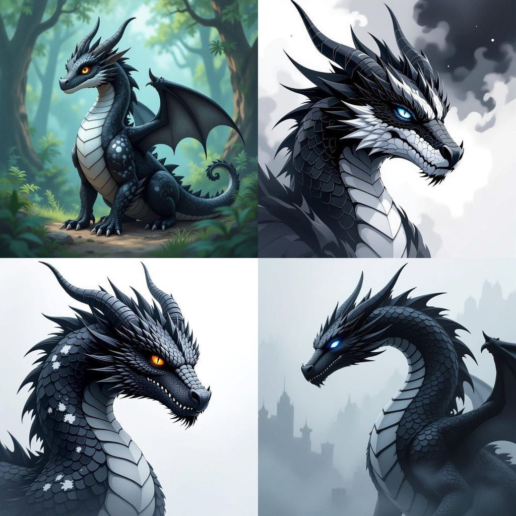 Monochromatic Dragon with Vitiligo