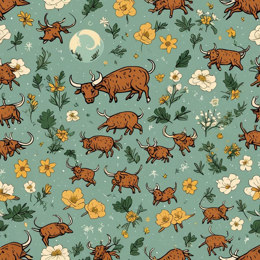 Taurus Baby in Spring Colors