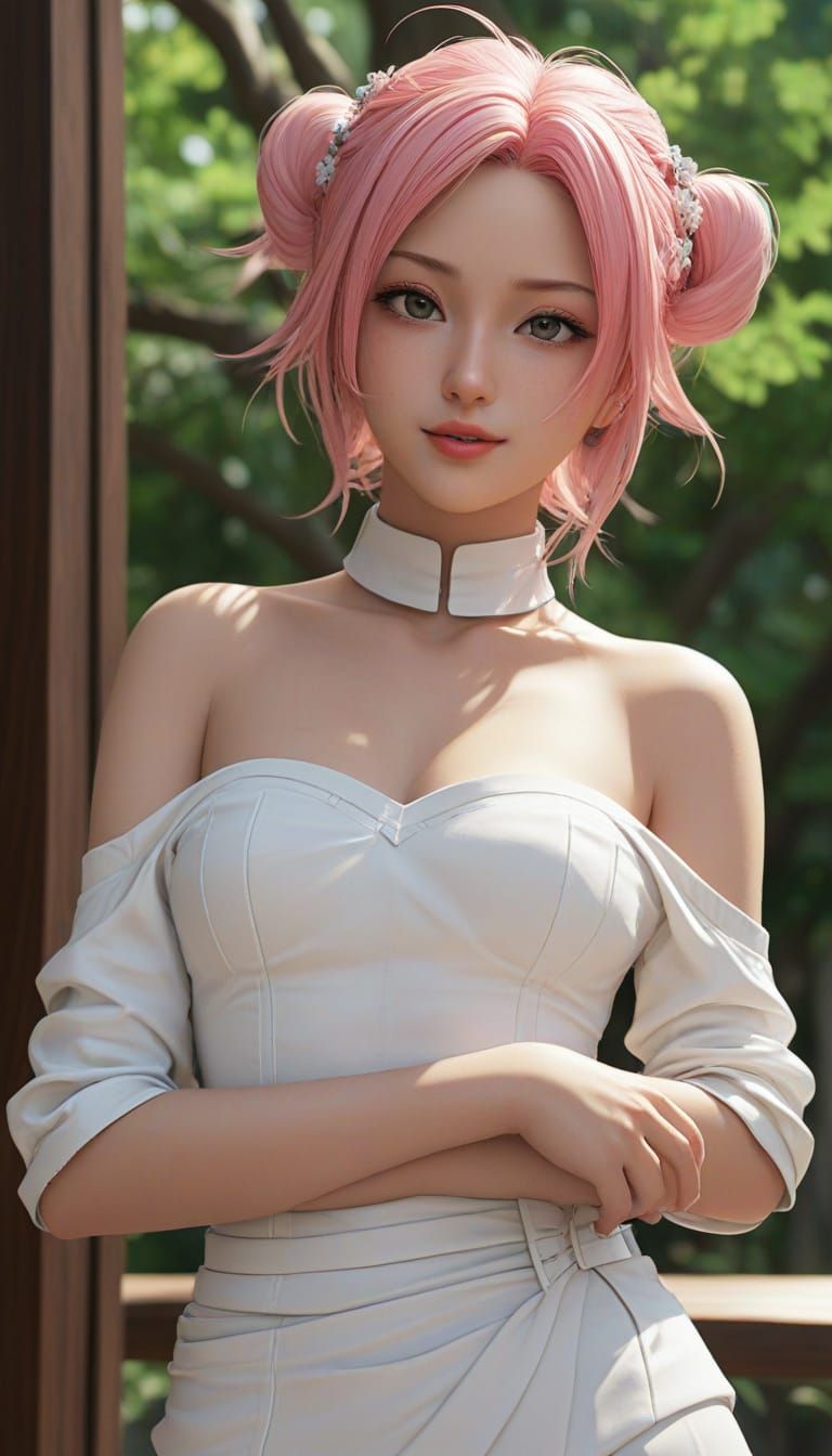 Sakura Haruno Portrait in Detailed 3D Anime Art
