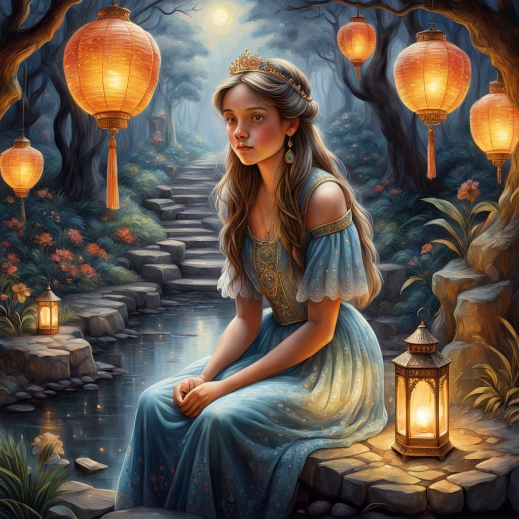 Princess by Misty Well in Gouache Style