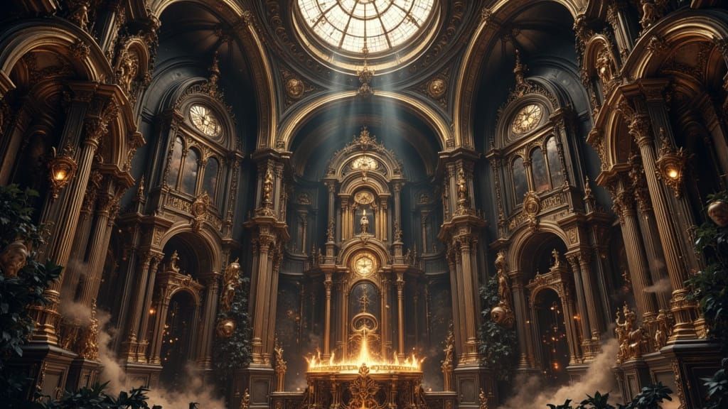 Epic 3D Chapel of Perils in Cinematic Game Style