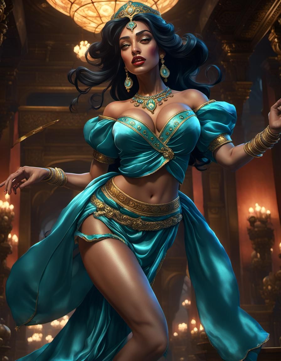 Princess Jasmine in Dark Fantasy Concept Art