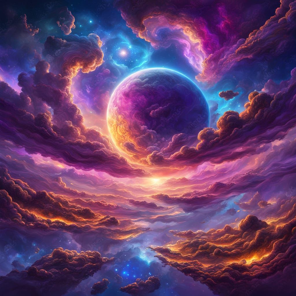 Spatial Anomaly in Cosmic Surrealism Style