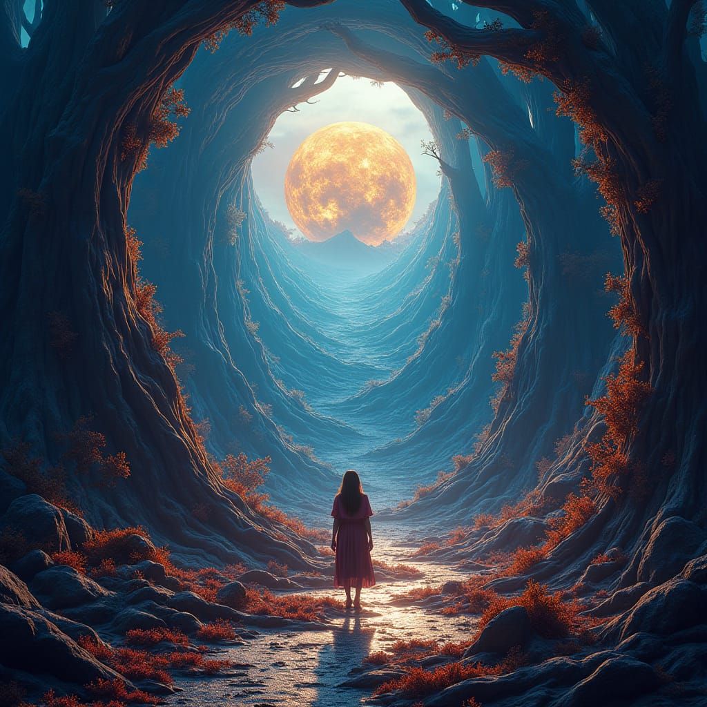 Mystical Friend Page Design with Natural Disaster Theme