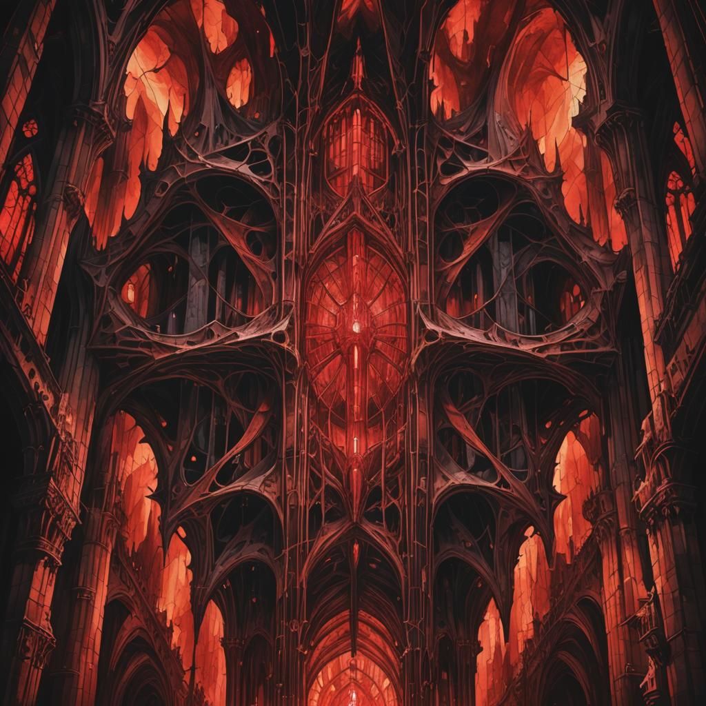 Demonic Upside-Down Cathedral in Cavern