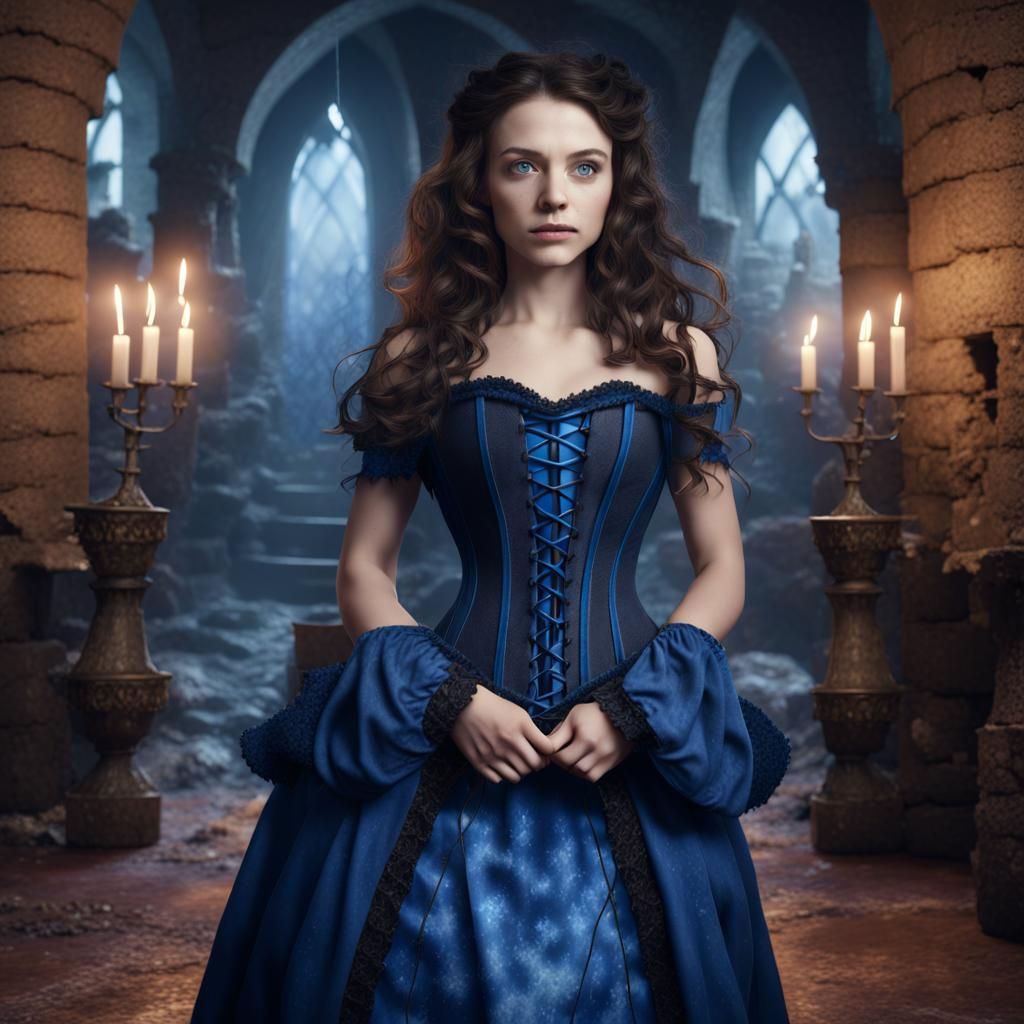 Medieval Witch in Castle Lair: Fantasy Concept Art