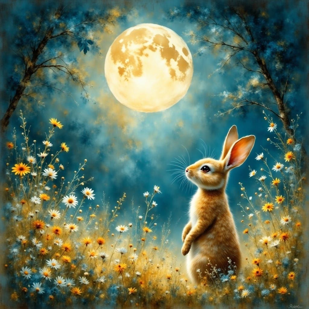 Hare and the Harvest Moon 