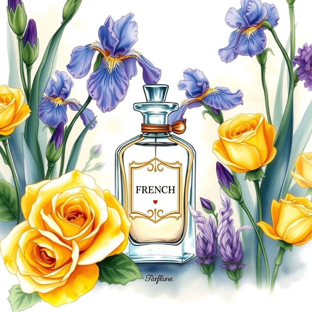 French Perfume in Art Nouveau Style