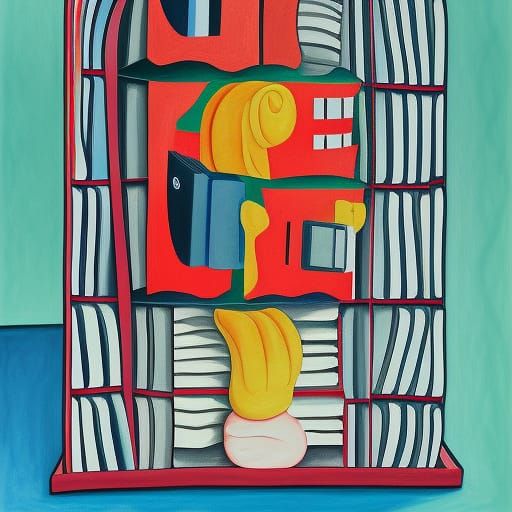 Detailed Gouache Painting: Book of Hate