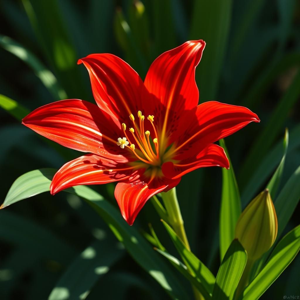 Red Lily Flower