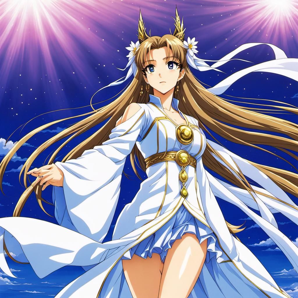 Belldandy in Anime Key Visual Style