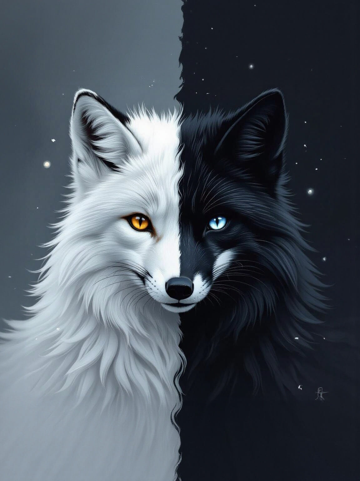 Yin and Yang Fox: A Study in Contrasts