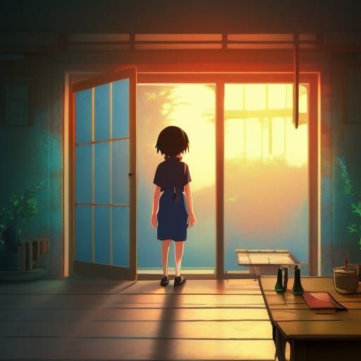 Anime Key Visual: Doors Opening and Closing