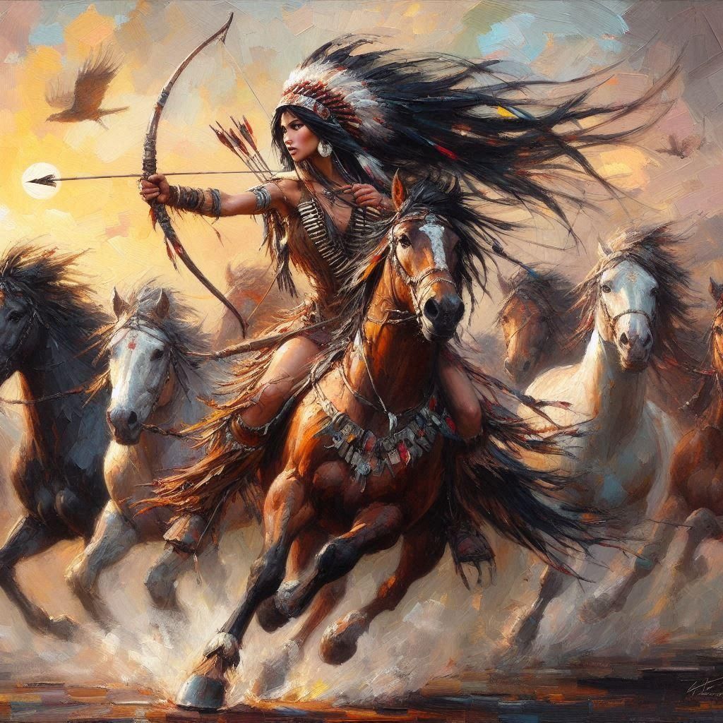 Lozen the Apache Warrior on the Hunt